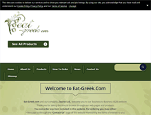 Tablet Screenshot of eat-greek.com